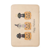 ハッピーハローウィンラブラドールレトリエバードッグズパンプキン バスマット (正面縦)