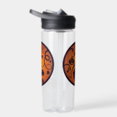 ハッピーハローウィンランタンブラックキャットスパイダーとこうもり ウォーターボトル (右面)