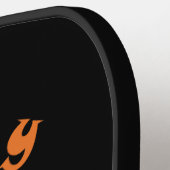 ハッピーハローウィンランタンブラックキャットスパイダーとこうもり ピックルボールラケット (左詳細)