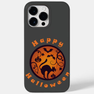 ハッピーハローウィンランタンブラックキャットスパイダーとこうもり Case-Mate iPhone 14 PRO MAXケース