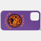 ハッピーハローウィンランタンブラックキャットスパイダーとこうもり Case-Mate iPhoneケース (裏面 (横))