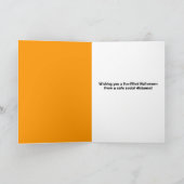 ハッピーハローウィンリスインコロナウイルス顔マスク シーズンカード (内部)