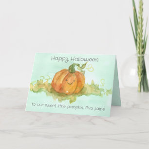 ハッピーハローウィンリトルカボチャ名前をカスタムする カード