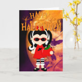 ハッピーハローウィンリトルバンプレス カード (黄色い花)