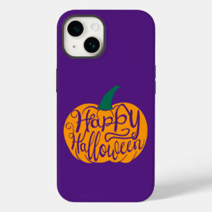ハッピーハローウィンレタリングオン彫りカボチャ Case-Mate iPhone 14ケース