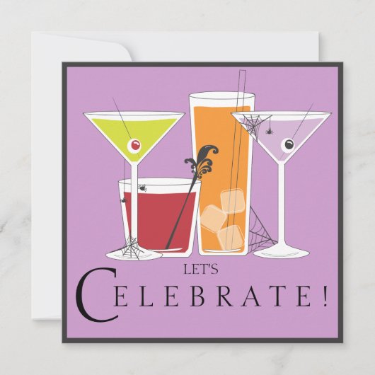 ハッピーハローウィンレッツカ祝クテ不気味ル 招待状 (正面)