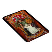 ハッピーハローウィンレトロポスター マグネット (右側)