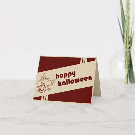 ハッピーハローウィンレトロ カード (正面)