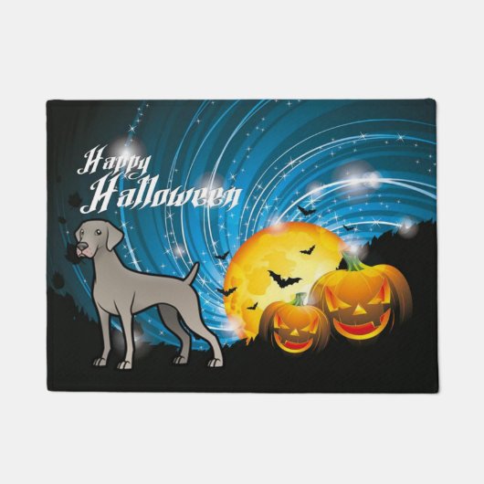 ハッピーハローウィンワイマラン ドアマット (正面)