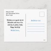 ハッピーハローウィンワーウルフブルー シーズンポストカード (裏面)