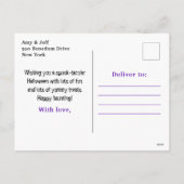 ハッピーハローウィンヴァンパイアーズパープル シーズンポストカード (裏面)