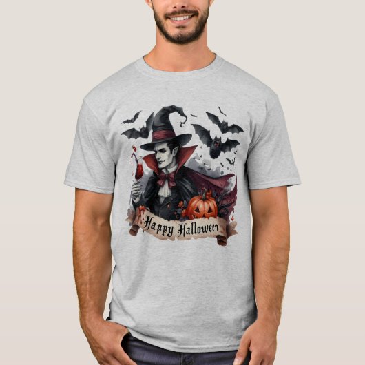 ハッピーハローウィンヴァンパイア Tシャツ (正面)