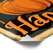 ハッピーハローウィンヴィンテージチャイルドカボチャ ポスター (コーナー)