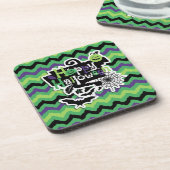 ハッピーハローウィン不気味おもしろい コースター (左側)