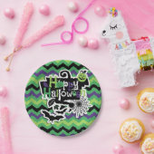 ハッピーハローウィン不気味おもしろい ペーパープレート (パーティー)