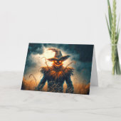 ハッピーハローウィン不気味かかし カード (正面)