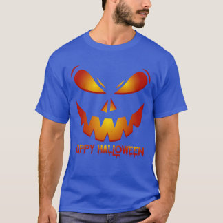 ハッピーハローウィン不気味なパンプキンハロウィンファおもしろいン Tシャツ