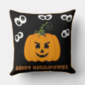 ハッピーハローウィン不気味の目 クッション (裏面)