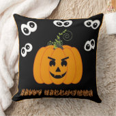 ハッピーハローウィン不気味の目 クッション (ブランケット)