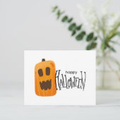 ハッピーハローウィン不気味カボチャ ポストカード (スタンド正面)