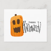 ハッピーハローウィン不気味カボチャ ポストカード (正面)