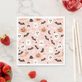 ハッピーハローウィン不気味キュート&フェスティバルハロウィーン スタンダードランチョンナプキン (インサイチュ)