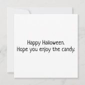 ハッピーハローウィン不気味コラージュ カード (裏面)