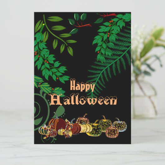 ハッピーハローウィン不気味ダークナイトグローパンプキンおもしろい (スタンド正面)