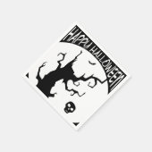 ハッピーハローウィン不気味ツリーペーパーナプキン スタンダードカクテルナプキン (角)