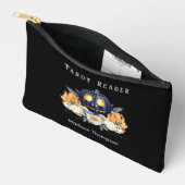 ハッピーハローウィン不気味ハロウィンカボチャ結晶 アクセサリーポーチ (見開き)