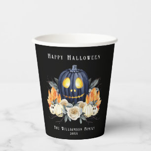 ハッピーハローウィン不気味ハロウィンカボチャ結晶 紙コップ
