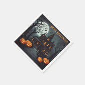 ハッピーハローウィン不気味ハ幽霊のよく出るウス スタンダードカクテルナプキン (角)