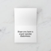 ハッピーハローウィン不気味パンプキンイラストレーション カード (内部)