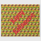 ハッピーハローウィン不気味パーティー時間 ラッピングペーパー (フラット)