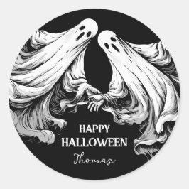 ハッピーハローウィン不気味パーティー治療幽霊 ラウンドシール