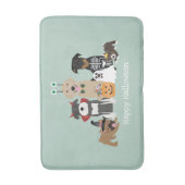 ハッピーハローウィン不気味ペットコスチューム バスマット (正面縦)