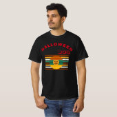 ハッピーハローウィン不気味ユニセックス Tシャツ (正面フル)