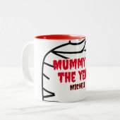 ハッピーハローウィン不気味一家のミイラ ツートーンマグカップ (正面左)