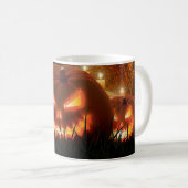 ハッピーハローウィン不気味不気味なジャックオランタン コーヒーマグカップ (正面右)