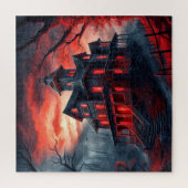 ハッピーハローウィン不気味住居 ジグソーパズル (縦)