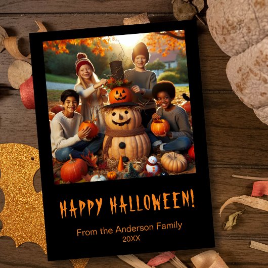 ハッピーハローウィン不気味写真 シーズンカード