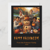 ハッピーハローウィン不気味写真 シーズンカード (正面)