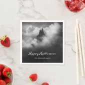 ハッピーハローウィン不気味城パーティー スタンダードカクテルナプキン (インサイチュ)