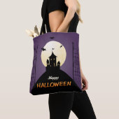 ハッピーハローウィン不気味城 トートバッグ (クローズアップ)