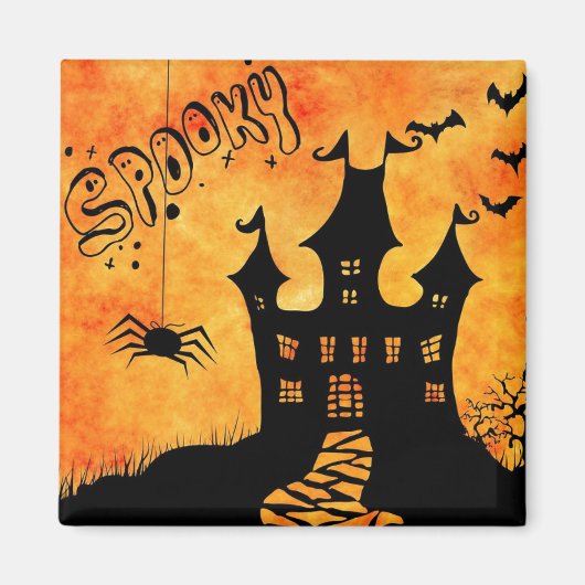 ハッピーハローウィン不気味城 マグネット (正面)