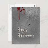 ハッピーハローウィン不気味墓石 ポストカード (正面/裏面)