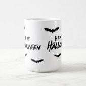 ハッピーハローウィン不気味幽霊のよく出るこうもり コーヒーマグカップ (中央)