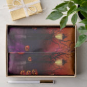 ハッピーハローウィン不気味幽霊のよく出るウィッチキャッスル 薄葉紙 (ギフト)