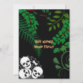 ハッピーハローウィン不気味怖い夜骨格の山 (裏面)