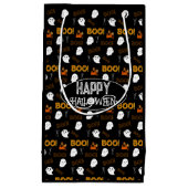 ハッピーハローウィン不気味怖い幽霊のよく出る スモールペーパーバッグ (正面)